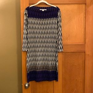 EUC Diane Von Furstenberg 100% Silk Sheath sz 10